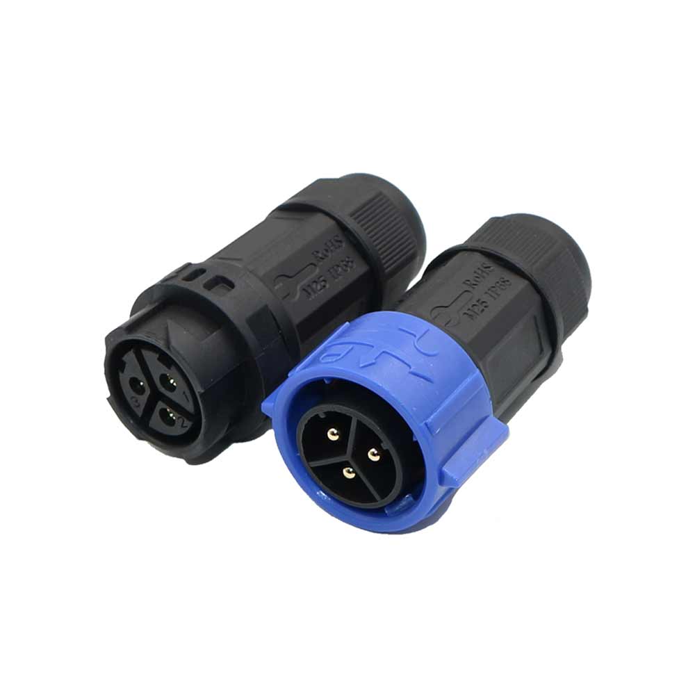 M25 3Pin Waterproof Connector Bayonet  Locking Screw High-Power Plant Lamp Power Drive Plug 35A Current