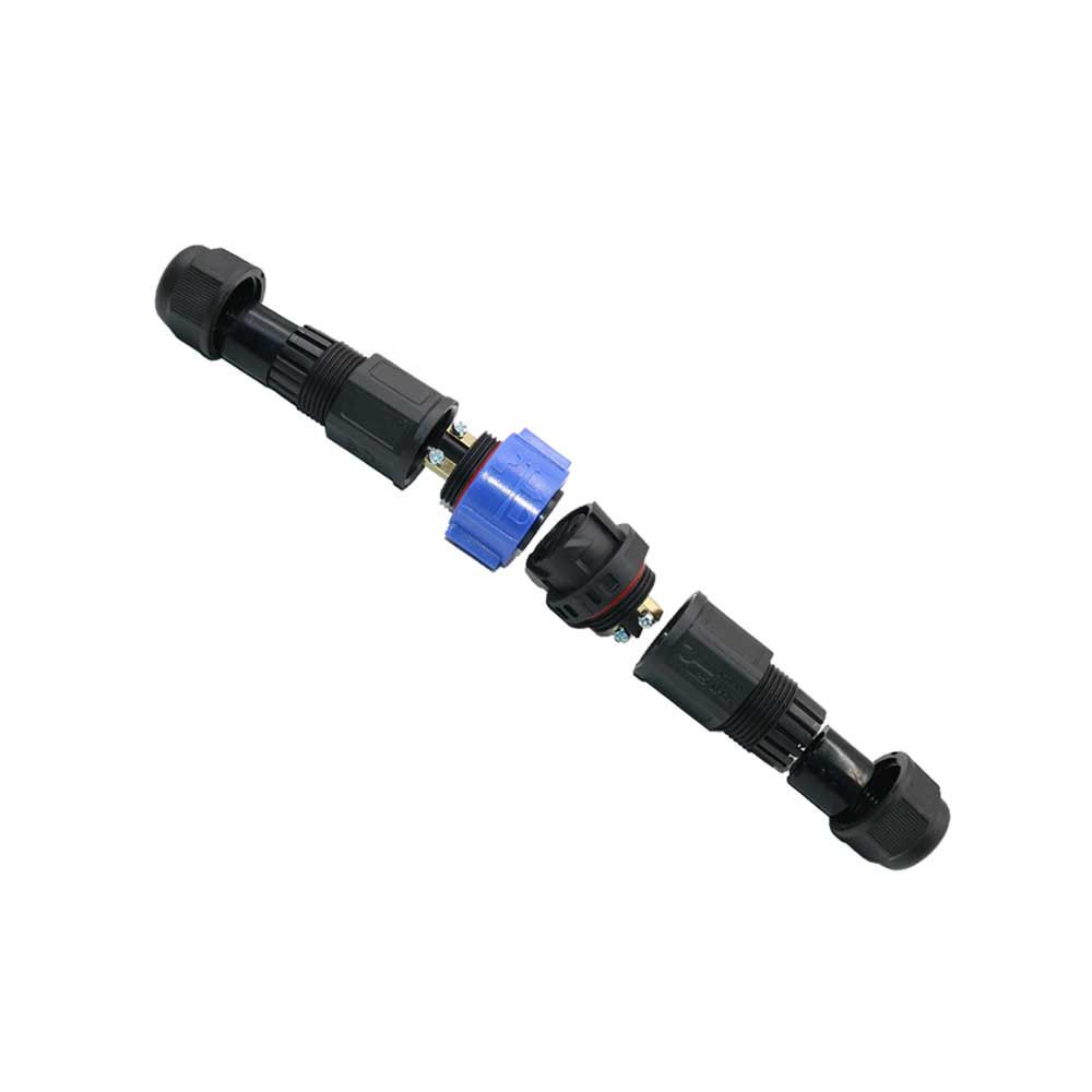 M25 Battery Charging Connector Bayonet Waterproof Connector 2-Pin Locking Screw Cable Connector For Motorcycle Lithium