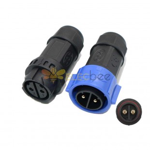 M25 Bayonet Waterproof Connector 2-Core Welding Wiring Motorcycle Lithium Battery Charging Connector