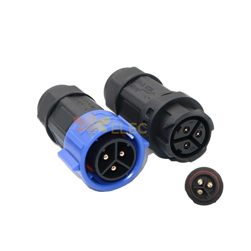 M25 Bayonet Waterproof Connector 3-Pin Welding High-Power Plant Lamp Power Drive Plug 35A Current
