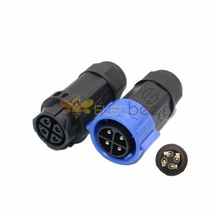 M25 Bayonet Waterproof Connector 4-Core 14Awg Screw Type Connector Plant Growth Lamp Power Connector