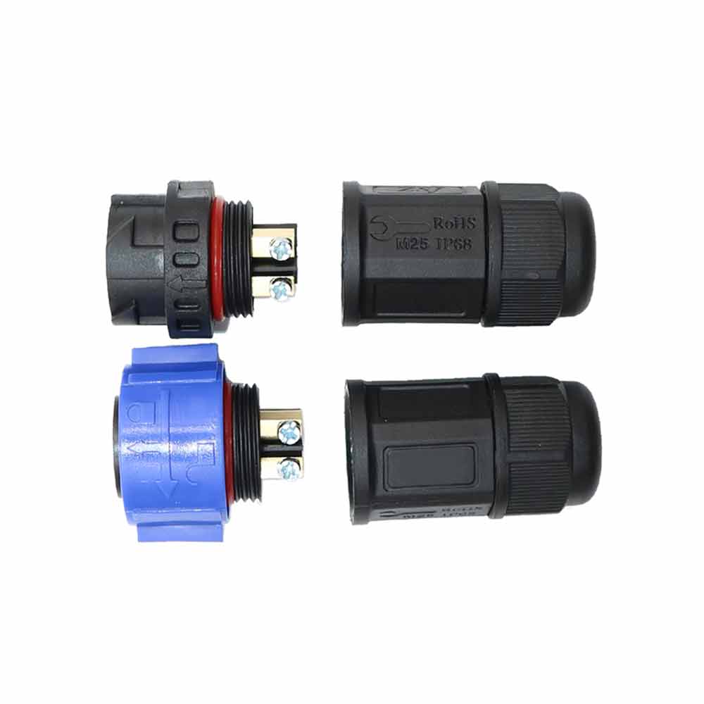 M25 Bayonet Waterproof Connector 4-Core Screw Lock Power Supply Quick Plug Male And Female Connector Ip68 Led Light Connecor