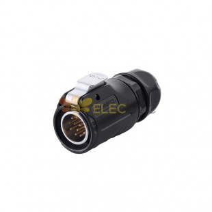 5A 250V AC 12 Pin Male Plug Waterproof Connector LP20 Series