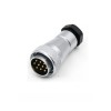 WF28-10pin Aviation Waterproof Connector Straight TA/Z Male Plug and Square Female Socket