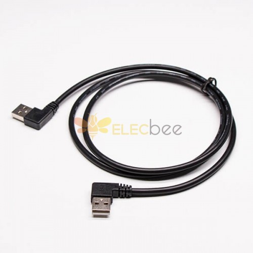 20pcs Angled Type A Usb Conversion Cable A Type Male to Female 90 Degree 1m