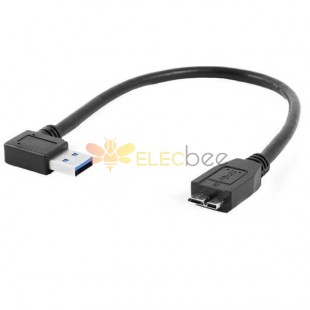 Кабель Micro USB Правый угол тип до 3.0 Micro B тип 10p преобразования кабеля 0.5m