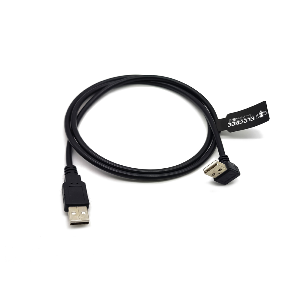 ケーブル USB タイプ A オス ダウン角度から 180 度タイプ A コネクタ