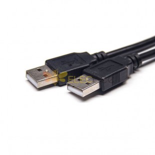 Doble macho USB cable recto un macho a macho fecha cable