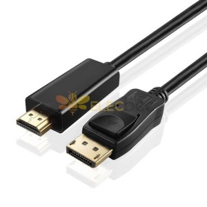 20pcs câble de transition DP vers HDMI 1,8 m pour équipement audio vidéo