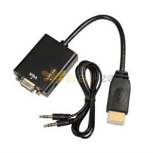 HDMIからVgaコンバータオーディオケーブルボールドタイプHDTV、PC用