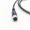 M12 4Pin Cable A-Coding Female To Female Straight Connector 1M AWG22 PVC Black Cable