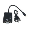 Micro HDMI TO VGA Erkek- Kadın Ses Çıkış Kablosu 1080p Konvertör Adaptörü