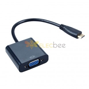 MiNi HDMI TO VGA Convertion Cable Soporte HDMI1.1/1.2/1.3