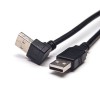 20 Stück Pinbelegung für USB-Stecker Typ A Stecker auf Stecker UP-Winkel-Datenleitungs-Verlängerungskabel