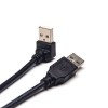 20pcs Pinout pour connecteur USB Type A Câble d\\\'extension de ligne de données d\\\'angle vers le haut mâle à mâle