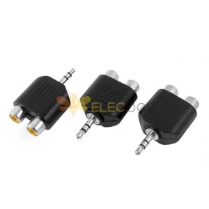 RCA 3.5mm adapter Stereo 3.5mm Male to 2 RCA Female Splitter Connector Adapter