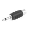 RcA Connector to Audio Jack 3.5mm DC Male Plug to RCA Female Socket AV Video Connector Adaptor