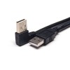 20 peças de cabo USB A de ângulo reto tipo A macho para conector reto A macho
