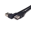 20 peças de cabo USB A de ângulo reto tipo A macho para conector reto A macho