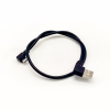 Angle droit USB2.0 Micro B Mâle à USB 2.0 Un câble masculin pour le transfert de données 0.5m