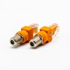 RJ45 to F Coax Adapter RF Connector Female to Male Coaxial Barrel Coupler
