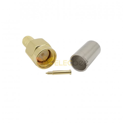 SMA Male Connector Crimp Type Straight for 8D-FB