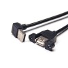 Type A Câble USB 2.0 Jusqu\'angle Mâle à Droite Femelle Avec Screw Hole OTG Câble