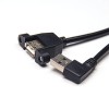 20 adet USB 2.0 Konektörü Pinout A Erkek Dik Açı Bir Dişi OTG Kablosu için 100 cm