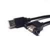 Cabo feminino masculino USB em linha reta 2.0 tipo um conector com cabo OTG