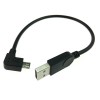 USB微型数据线弯脚90度2.0A转Micro B 公头USB数据线0.5米 20Pcs