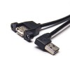 USB Tipo Um pinout conector masculino para 180 graus tipo um cabo OTG feminino