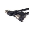 USB Type A Male Connector Pinout to 180 Degree Type A Female OTG Cable