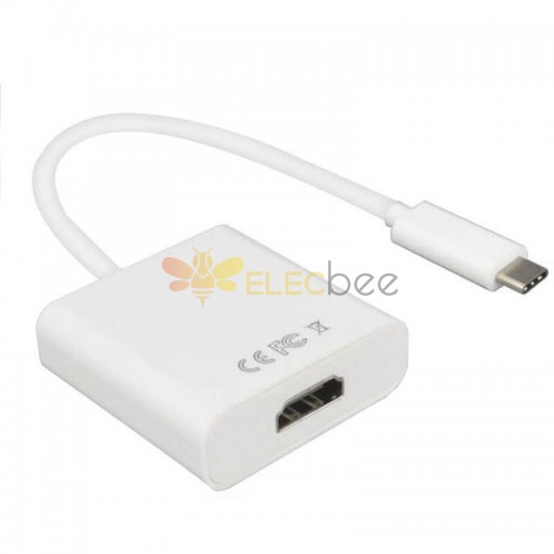 USB3.1 type c à HDMI Conversion Cable 1080p pour écran de projecteur TV