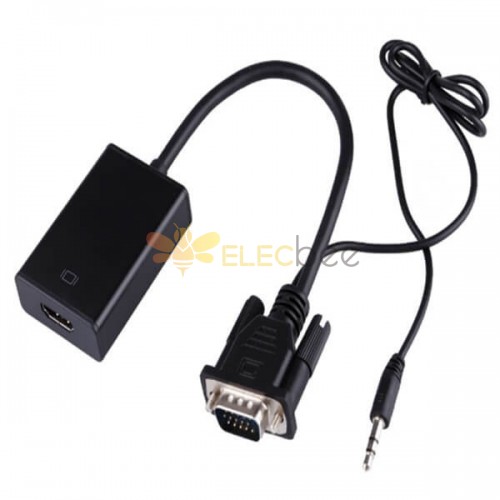 HDMI1.3 için VGA- HDMI Kablo Dönüştürücü Ses Çıkışı