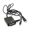 VGA a HDMI Mini Tipo de cable de audio para PS3, HDTV, DVD, etc.