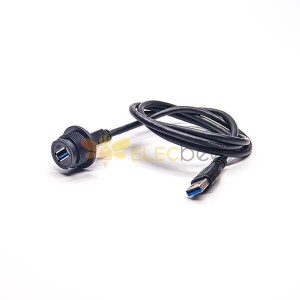 20 шт. водонепроницаемый кабель USB 3.0 для крепления на панель типа A между мужчинами и женщинами с хорошей водонепроницаемой функцией