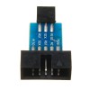 Connecteur de carte adaptateur 10 broches à 6 broches pour convertisseur d\'interface fai AVR AVRISP USBASP STK500 Standard