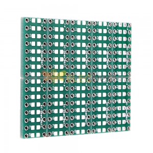 10PCSSMTDIPアダプターコンバーター080506030402コンデンサー抵抗器LEDピンボードFR4PCBボード2.54mmピッチSMDSMTターントゥDIP