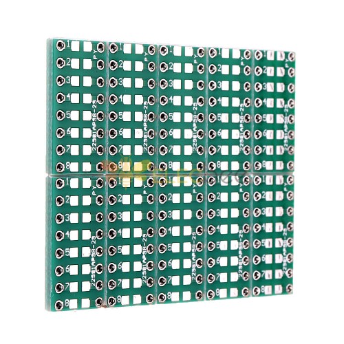 Convertidor de adaptador SMT DIP, 10 Uds., 0805 0603 0402, resistencia de condensador, tablero de pines LED FR4, placa PCB, paso de 2,54mm, SMD SMT, giro a DIP