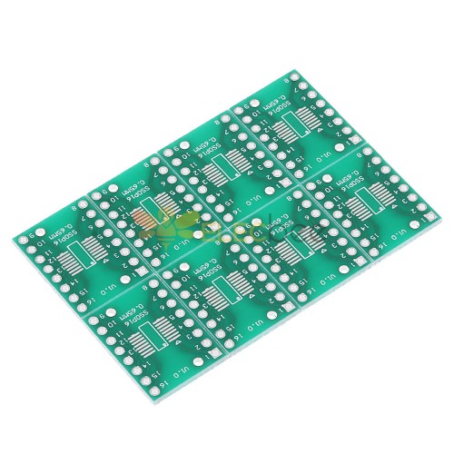 10PCS SOP16 SSOP16 TSSOP16 转 DIP DIP16 0.65/1.27mm IC 适配器 PCB 板