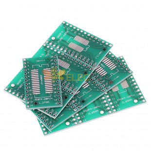 10PCS SSOP28 SOP28 TSSOP28 转 DIP28 适配器转换器 PCB 板 0.65MM 1.27MM DIP 引脚间距 PCB 板转换器插座