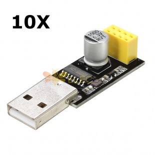 10 Uds USB a ESP8266 adaptador serie módulo de transferencia de placa de desarrollo WIFI inalámbrico