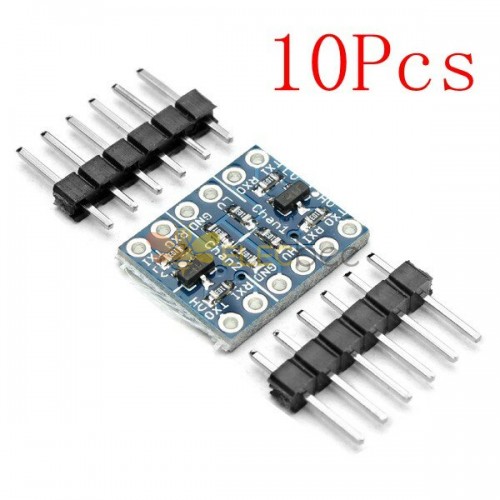 Módulo bidireccional convertidor de nivel L0gic IIC I2C de dos canales de 10 piezas