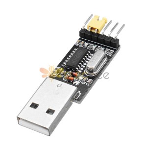 10 Stück CH340 3,3 V / 5,5 V USB-zu-TTL-Konvertermodul CH340G STC-Downloadmodul Upgrade Kleine Platine Bürstenplatine USB zu seriellem Anschluss Dual 3,3 V und 5 V Ausgangsleistung