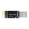 10pcs CH340 3.3V/5.5V USB轉TTL轉換模塊CH340G STC下載模塊升級小板刷板USB轉串口雙3.3V和5V電源輸出