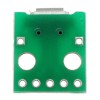 10 peças micro USB para mergulho fêmea tipo soquete B microfone 5P patch para mergulho com placa adaptadora de solda