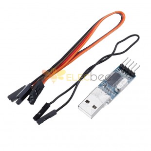 10 Stück PL2303 USB-zu-RS232-TTL-Konverter-Adaptermodul mit staubdichter Abdeckung PL2303HX
