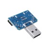 10 peças placa adaptadora USB macho para fêmea micro tipo C 4P 2,54 mm conversor de módulo USB4