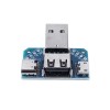 10 peças placa adaptadora USB macho para fêmea micro tipo C 4P 2,54 mm conversor de módulo USB4