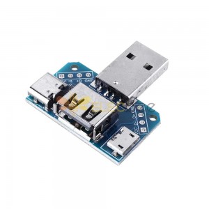10 Stück USB-Adapterplatine Stecker auf Buchse Micro Type-C 4P 2,54 mm USB4-Modul-Konverter